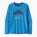 Női hosszú ujjú felső Patagonia Cap Cool Daily Graphic Shirt ridge rise moonlight/vessel blue x-dye 3