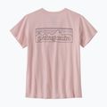 Női trekking póló Patagonia P-6 Logo Responsibili-Tee whisker pink 4