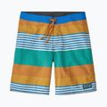 Férfi fürdősort Patagonia Wavefarer Boardshorts fitz stripe/pufferfish gold