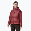 Női pehelykabát Patagonia Down Sweater Hoody oxide red