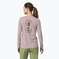 Női Patagonia Cap Cool Daily Graphic Shirt hosszú ujjú - Lands clean climb bloom/echo lila 2