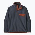 Patagonia férfi trekking pulóver LW Synch Snap-T P/O smolder blue w/burnished red 3