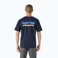 Férfi Patagonia P-6 Logo Responsibili-Tee új tengerészkék póló 2