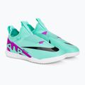 Gyermek focicipő Nike Jr Zoom Mercurial Vapor 15 Academy IC hyper turquoise/black/ white/fuchsia dream 4