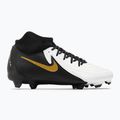 Nike Phantom Luna II Academy FG/MG futballcipő fehér / metál arany érme / fekete 2