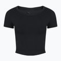 Női edzőpóló Nike One Fitted Dri-Fit Cropped Top fekete 7