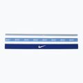 Fejpántok Nike Mixed Width Headband 3 db Light Armory Blue/University Blue/White