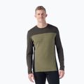 Férfi termoaktív pulóver Smartwool Classic Thermal Merino Base Layer Colorblock Crew Boxed moss