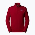 Férfi The North Face 100 Glacier 1/4 Zip 1/4 Zip gránátvörös pulóver