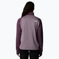 Női The North Face Mountain Athletics Fleece 1/4 Zip éjjeli lila/lila kréta melegítőfelső 3