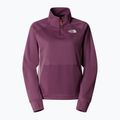 Női The North Face Mountain Athletics Fleece 1/4 Zip éjjeli lila/lila kréta melegítőfelső 4