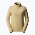 The North Face női 100 Glacier 1/4 Zip khaki kő pulóver