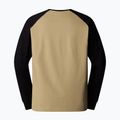 Férfi The North Face Heritage khaki kő/fekete hosszú ujjú ruha 2