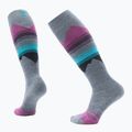 Női sízokni Smartwool Ski Targeted Cushion Pattern OTC pewter blue