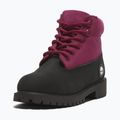 Gyerek cipő Timberland Premium 6 In Lace black nubuck/dark pink 9
