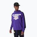 Férfi New Era NBA NBA Large Graphic OS Hoody Los Angeles Lakers pulóver lila