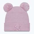 Női sapka New Era Female Metalic Logo Beanie New York Yankees pastel pink