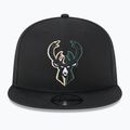 Sapka New Era Split Logo 9Fifty Milwaukee Bucks black 3