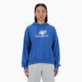 Női kapucnis pulóverNew Balance French Terry Stacked Logo Hoodie blueagat