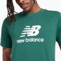 Férfi New Balance Stacked Logo éjszakai óra zöld póló 4