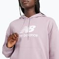 Női New Balance francia frottír Stacked Logo kapucnis pulóver icewine 4