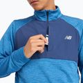 Férfi hosszú ujjú felső futáshoz New Balance Athletics Heat Grid 1/2 Zip heron blue 5