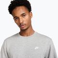 Férfi pulóver Nike Club French Terry Crew dark grey heather/white 4