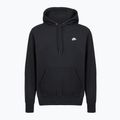 Férfi Nike Club French Terry pulóver kapucnis pulóver fekete/fekete/fehér 8