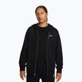 Férfi cipzáras kapucnis pulóver Nike Club FZ Hoodie black/black/white