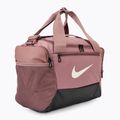 Sporttáska Nike Brasilia 9.5 Duffle 25 l smokey mauve/black/light orewood brown 2