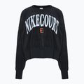 Női tenisz pulóver Nike Court Heritage OOS fekete / fekete / lapos ón / fehér