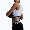 Női edzőpóló Nike Pro Dri-Fit white/black 5