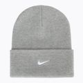 Téli sapka Nike Peak Swoosh Beanie dark grey heather/white
