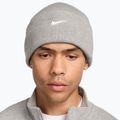 Téli sapka Nike Peak Swoosh Beanie dark grey heather/white