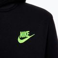 Gyerek pulóver Nike Sportswear Club Fleece black/yellow 3