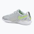 Férfi futballcipő Nike Tiempo Legend 10 Academy IC metál ezüst/fehér/volt 3