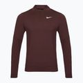 Férfi hosszú ujjú futófelső Nike Dri-FIT Element 1/2-Zip burgundy crush