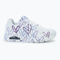 SKECHERS női cipő JGoldcrown Uno Spread The Love fehér/világos lila 2