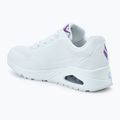 SKECHERS női cipő JGoldcrown Uno Spread The Love fehér/világos lila 3