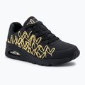 Női cipő SKECHERS JGoldcrown Uno Golden Heart black/multicolor metallic