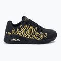 Női cipő SKECHERS JGoldcrown Uno Golden Heart black/multicolor metallic 2