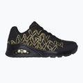 Női cipő SKECHERS JGoldcrown Uno Golden Heart black/multicolor metallic 9