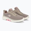 Női SKECHERS Go Walk 7 Clear Path taupe/rózsaszín cipő 4