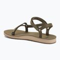 Női Teva Original Universal Slim Lea égett olajzöld szandálok 3