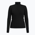 Női termikus pulóver Smartwool Classic Thermal Merino Base Layer 1/4 cipzáros dobozos fekete