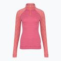 Női thermo pulóver Smartwool Classic Thermal Merino Base Layer 1/4 Zip Boxed garden pink digi snow 3