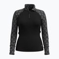 Női termikus pulóver Smartwool Classic Thermal Merino Base Layer 1/4 Zip Boxed fekete digi snow 3