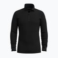 Férfi Smartwool Classic Thermal Merino Base Layer 1/4 Zip Boxed termikus melegítő pulóver fekete 4