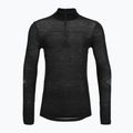 Férfi thermo pulóver Smartwool Intraknit Thermal Merino Base Layer 1/4 Zip black/white