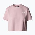 Női póló The North Face Simple Dome Cropped Slim Tee fém rózsaszín 4